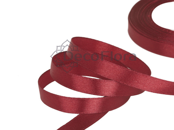Лента атласная 0,6cm*20м - 1023 - вишнёвый  