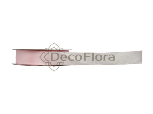 Лента атласная 1,5cm*25ярд пудрово-розовый