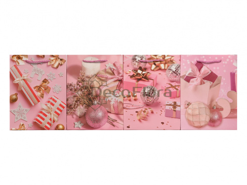 Пакет подарочный 18*23*8,5 см Новый год микс 
