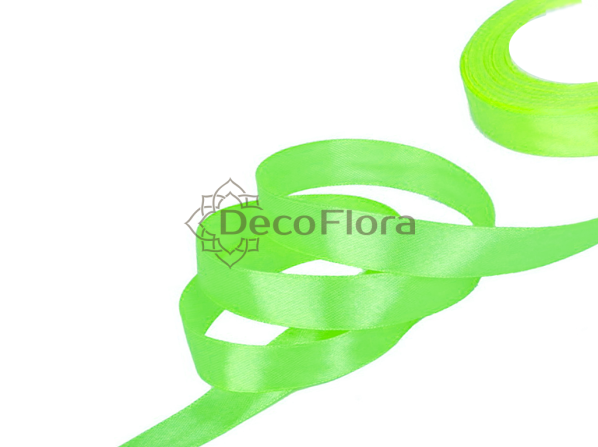 Лента атласная 2,5cm*20м - 018 - жёлто-салатовый 