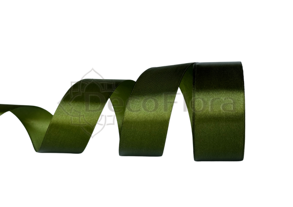Лента атласная 4cm*25ярд - 061 - хаки 