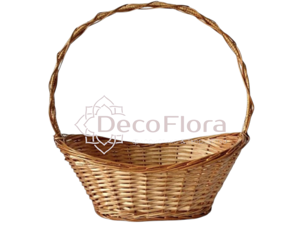 Корзина ивовая d52*35 h16*23 hh55 медовая