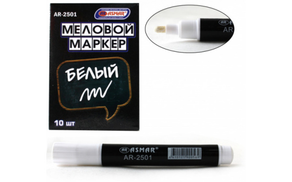 Маркер меловой белый 