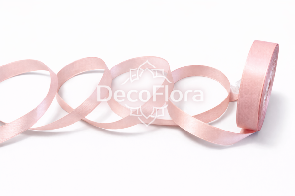 Лента атласная 1,5cm*25ярд - 041 - пепельно-розовая