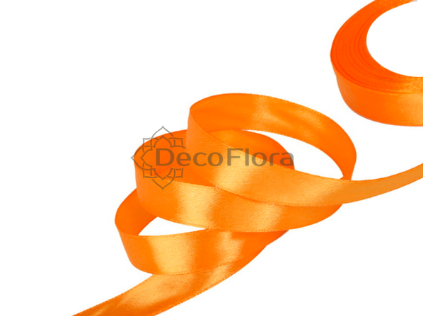 Лента атласная 1,2cm*20м - 028 - апельсиновый 