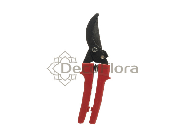 Секатор 20см красный