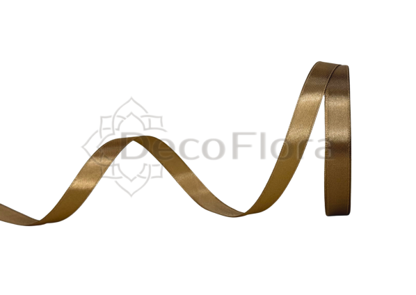 Лента атласная 1,2cm*25ярд - 105 - коричневая 