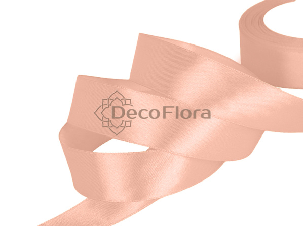Лента атласная 5cm*20м - 48 - светло-коралловая