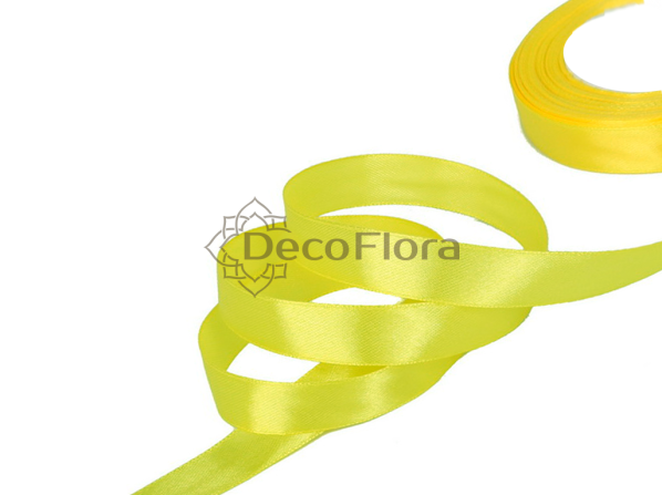 Лента атласная 1,2cm*20м - 1069 - лимонный