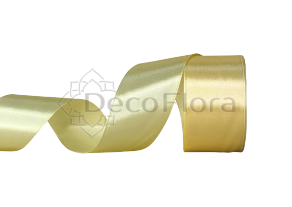 Лента атласная 5cm*25ярд - 053 - бежевая 