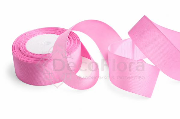 Лента репсовая 4cm*20y - 255 - розовая