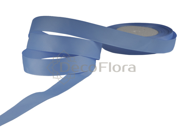 Лента репсовая 1cm*20м - 1051 - голубая