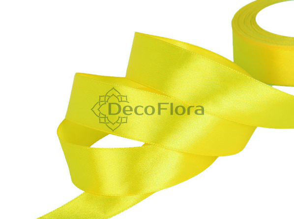 Лента атласная 5cm*20м - 1069 - лимонный