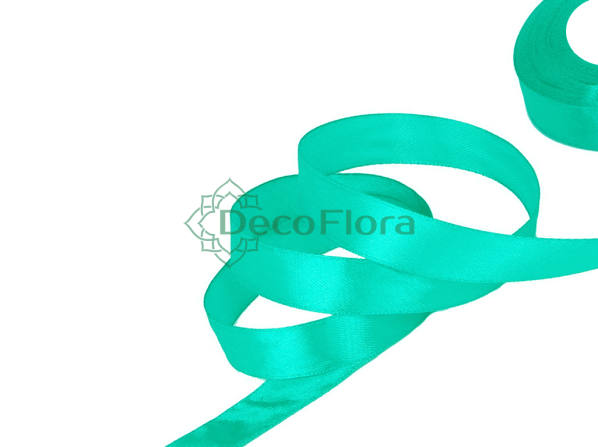 Лента атласная 1,2cm*20м - 092 - тёмно-бирюзовый 