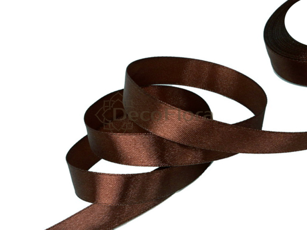 Лента атласная 1,2cm*20м - 1122 - шоколад 