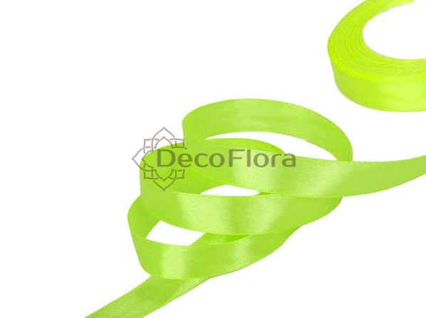 Лента атласная 1,2cm*20м - 019 - лайм 