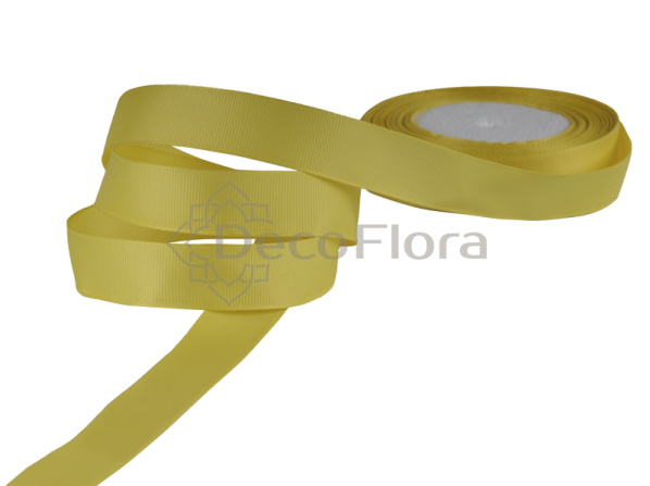 Лента репсовая 2cm*20м - 1066 - желтковая