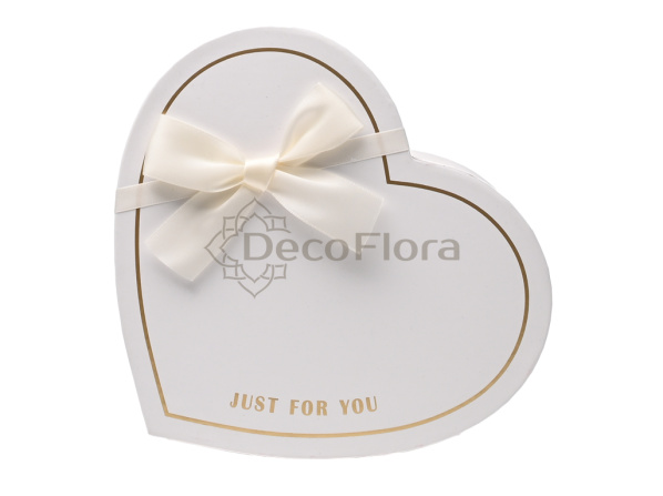 Коробка из набора сердце Just For You 22,2*19,5*9см белая