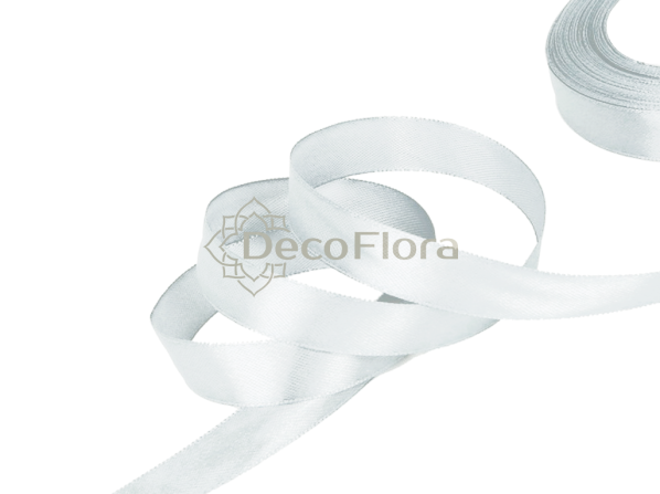 Лента атласная 2,5cm*20м - 1001 - белый 