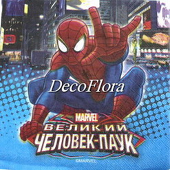 Салфетки 33*33см Человек-Паук (12 штук)