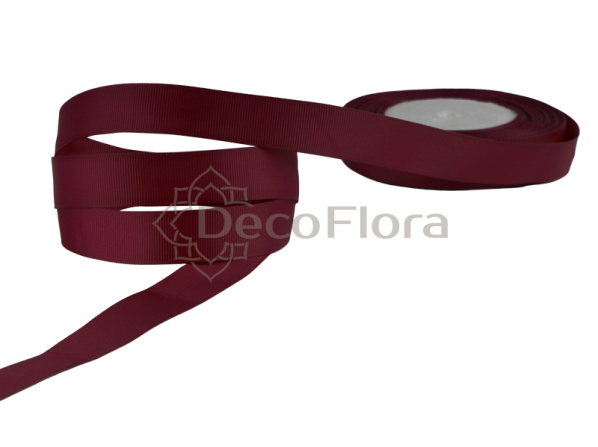 Лента репсовая 2cm*20м - 1035 - баклажан