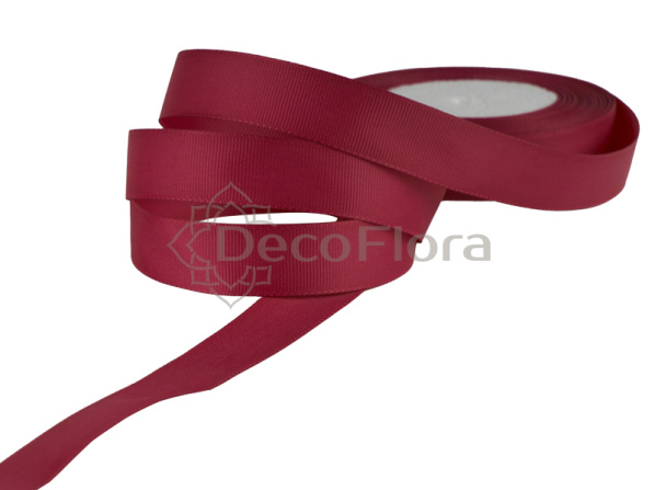 Лента репсовая 3cm*20м - 1026 - бордовая 