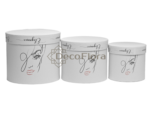 Коробка из набора Фам Фаталь 17,5*14,6см белый