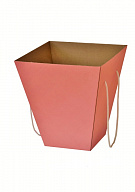Коробка для транспортировки цветов 18*32*34,5см розовая